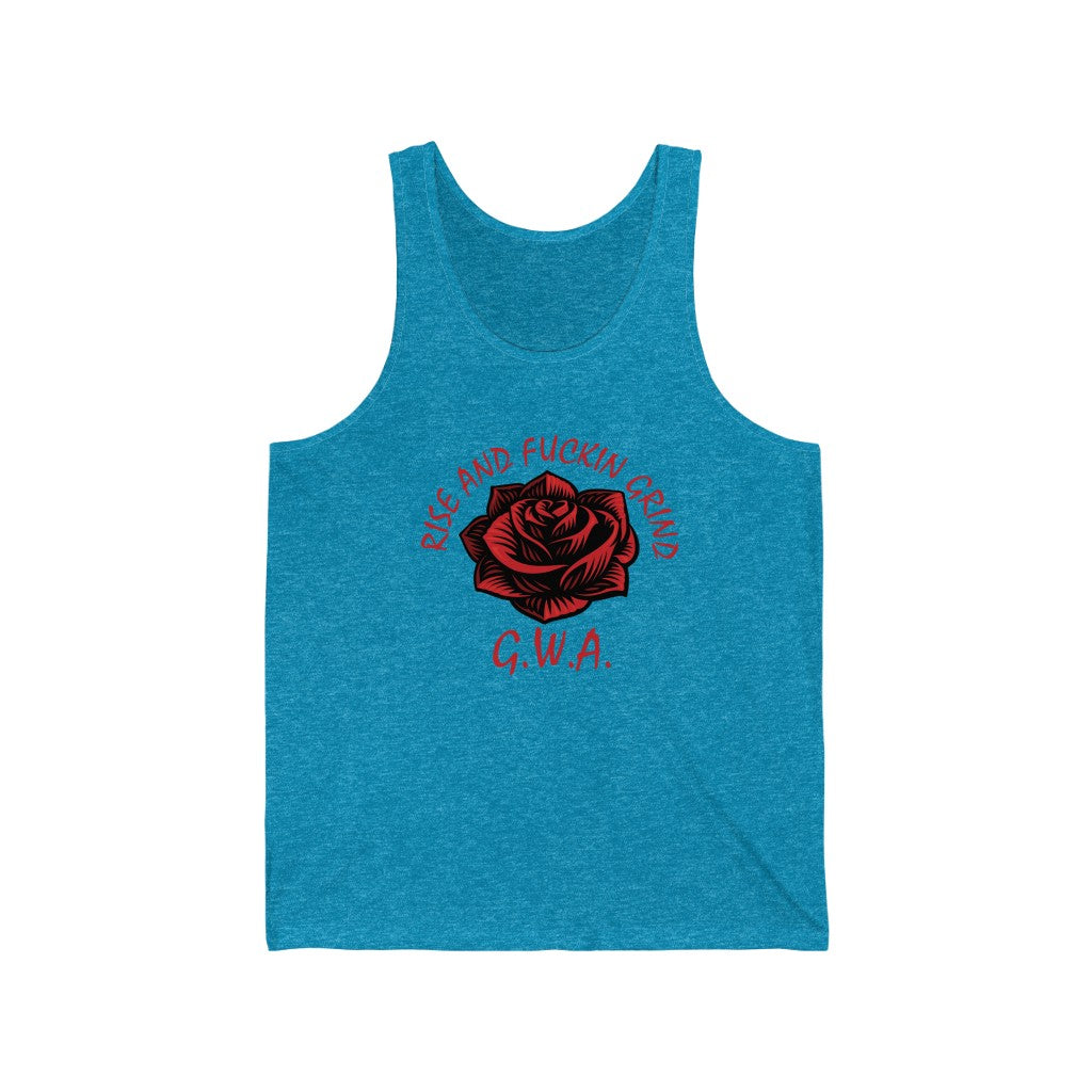 RISE AND GRIND Unisex Jersey Tank