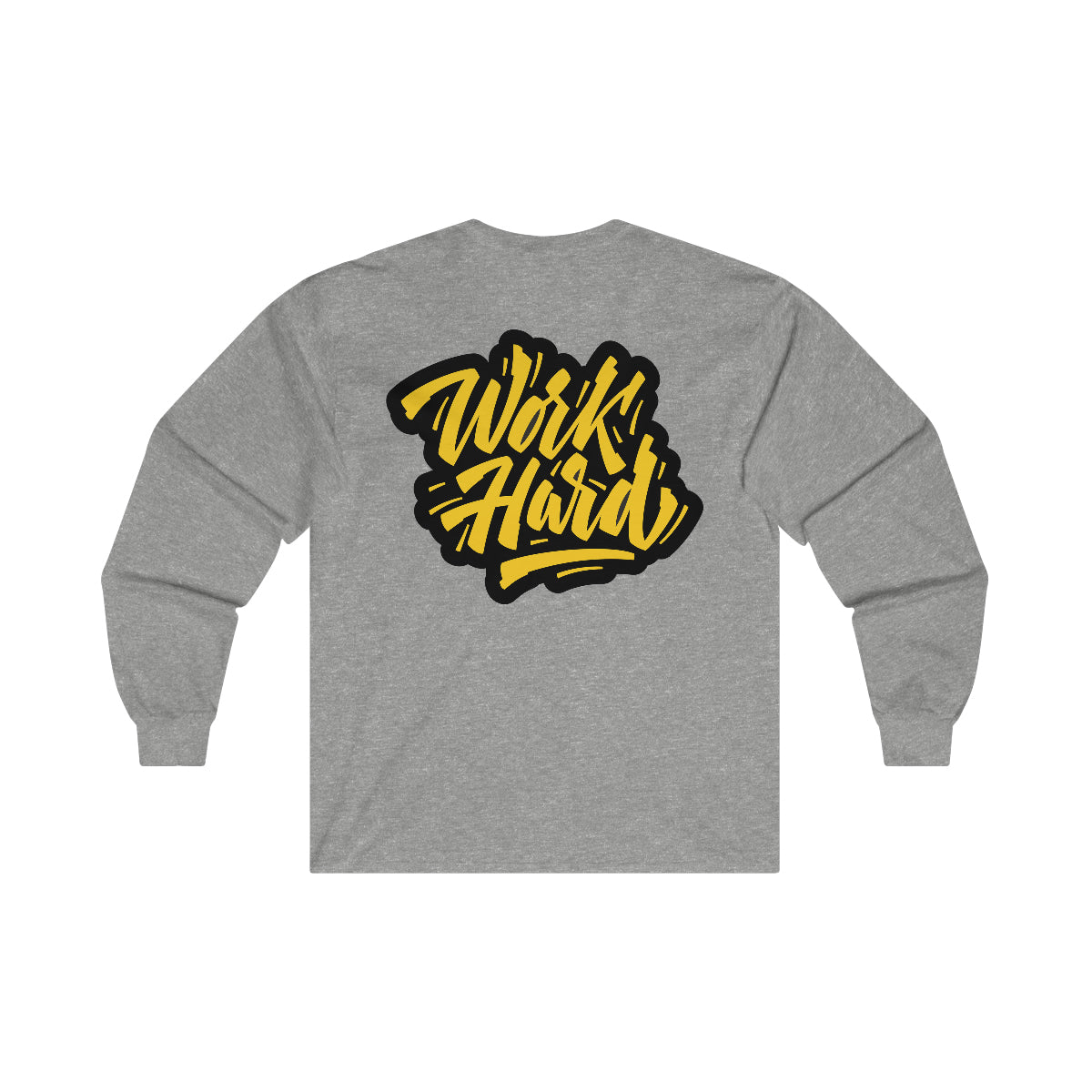 WORK HARD Ultra Cotton Long Sleeve Tee LIFT HEAVY COLLECTION