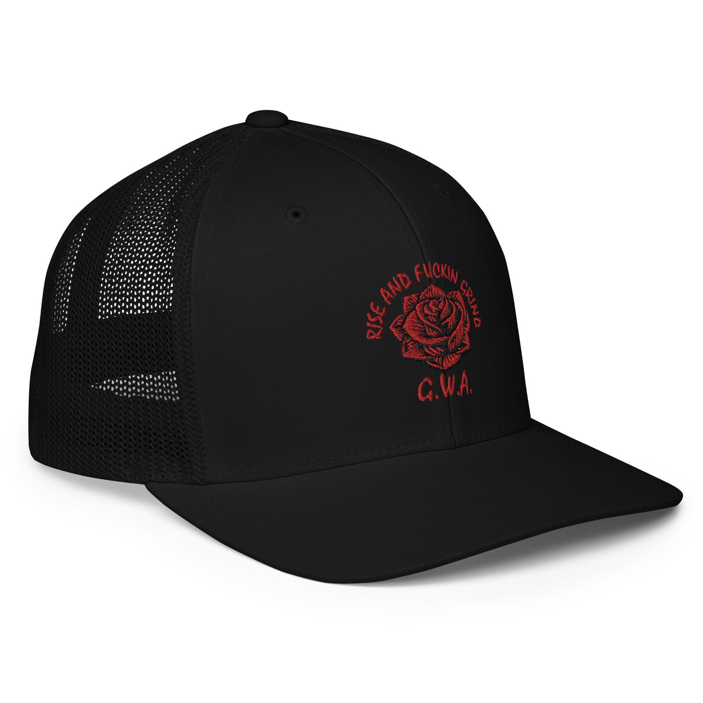 RISE AND GRIND FLEX FIT CURVED BILL HAT