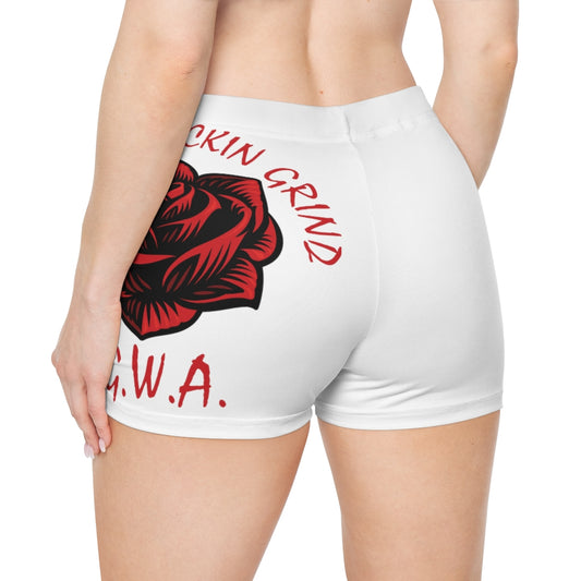 RISE AND GRIND Women's Shorts (AOP)