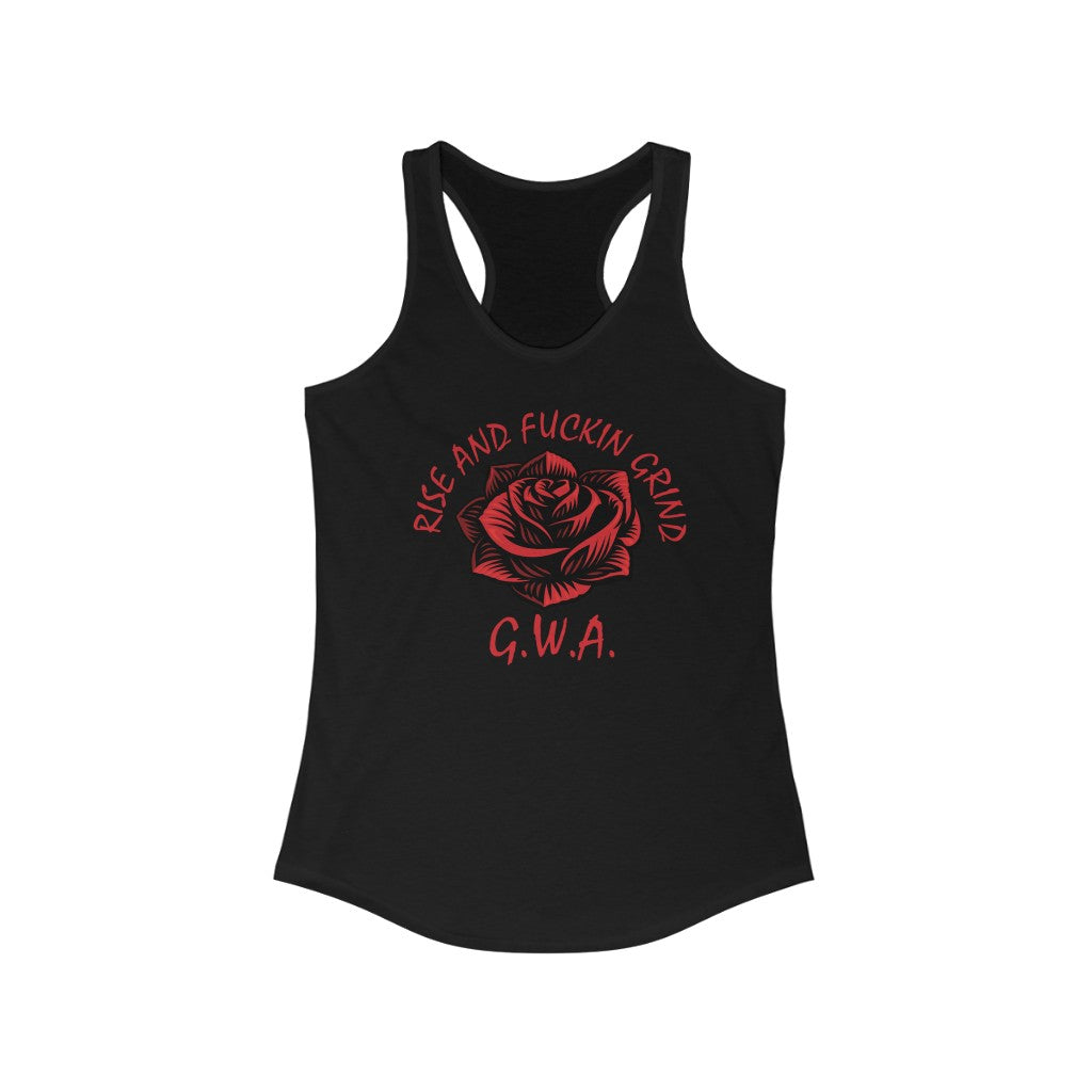 RISE AND GRIND Women's Ideal Racerback Tank