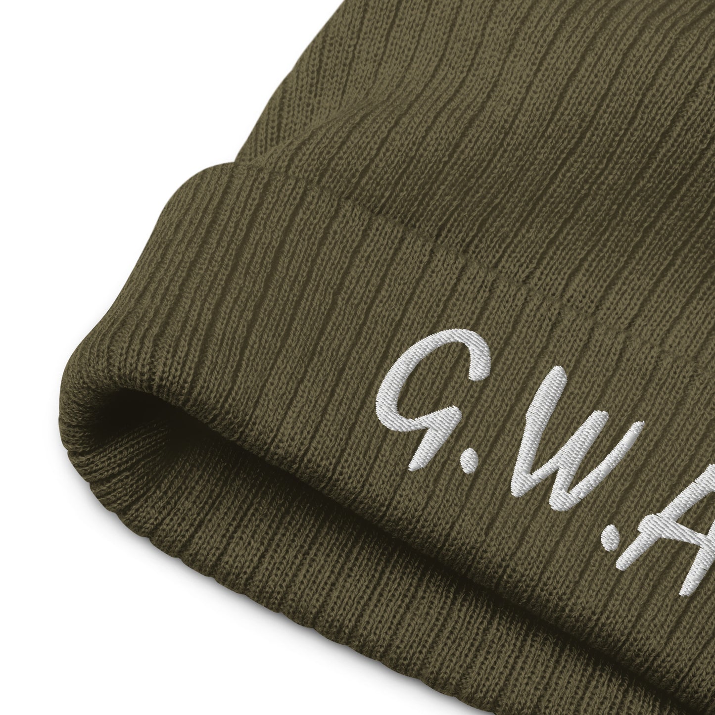 G.W.A. Ribbed knit beanie HAT